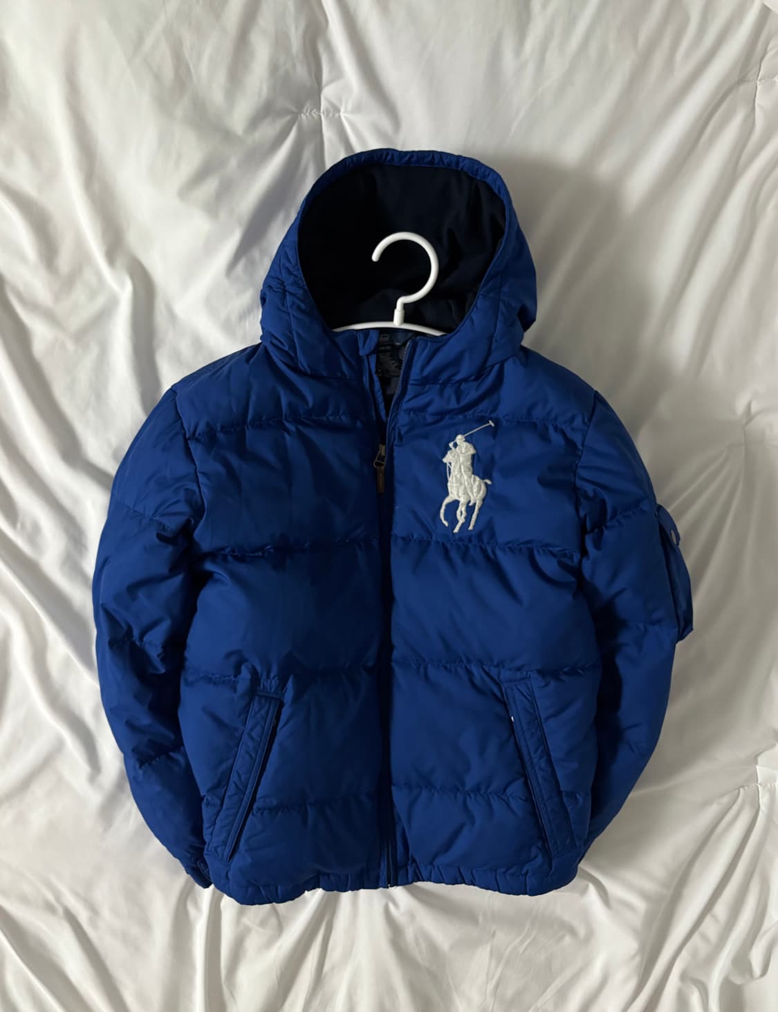 폴로 빅포니 패딩 블루 M 상품이미지3