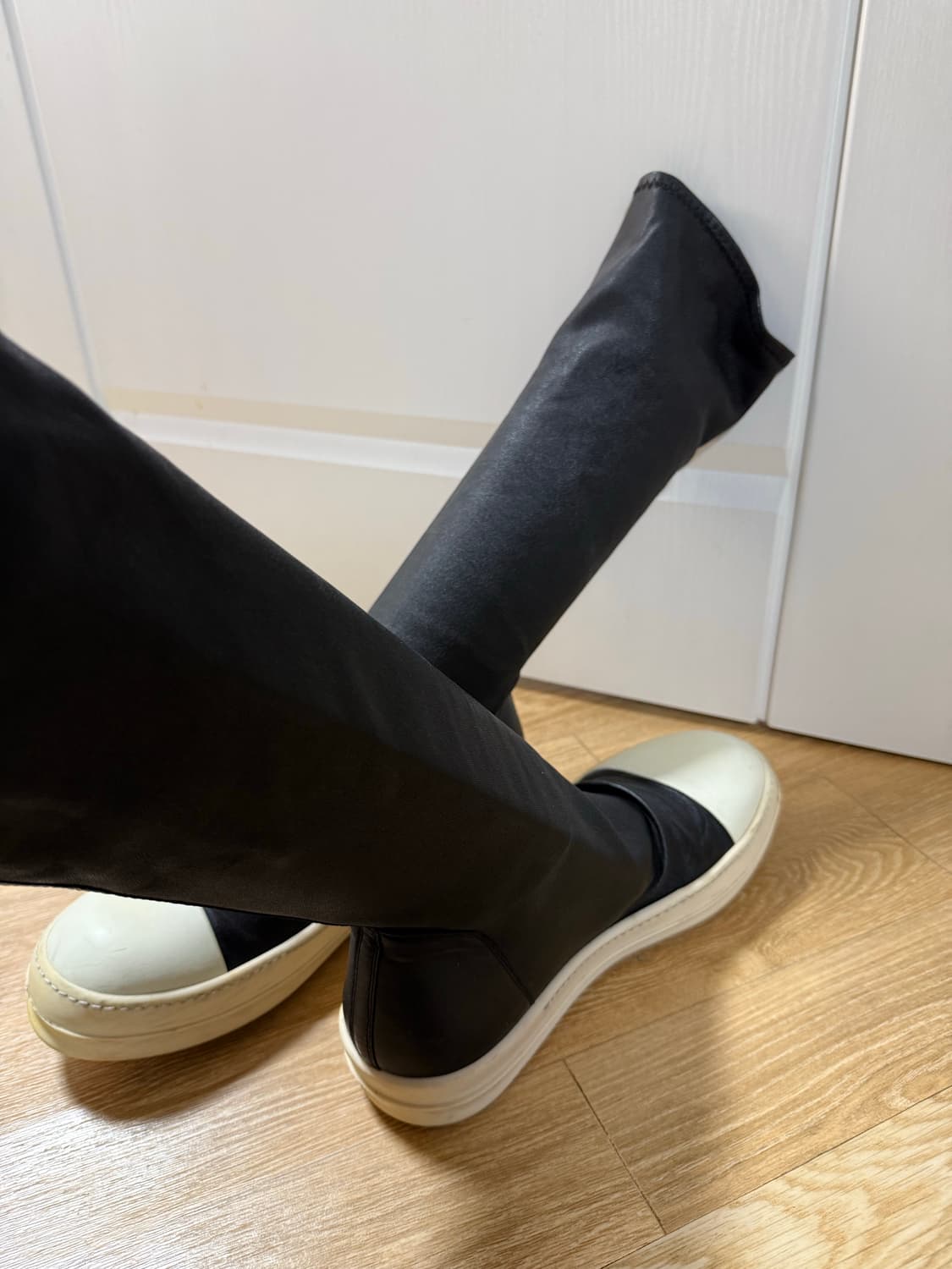 릭오웬스 레더 하이삭스 스니커즈 41 상품이미지4