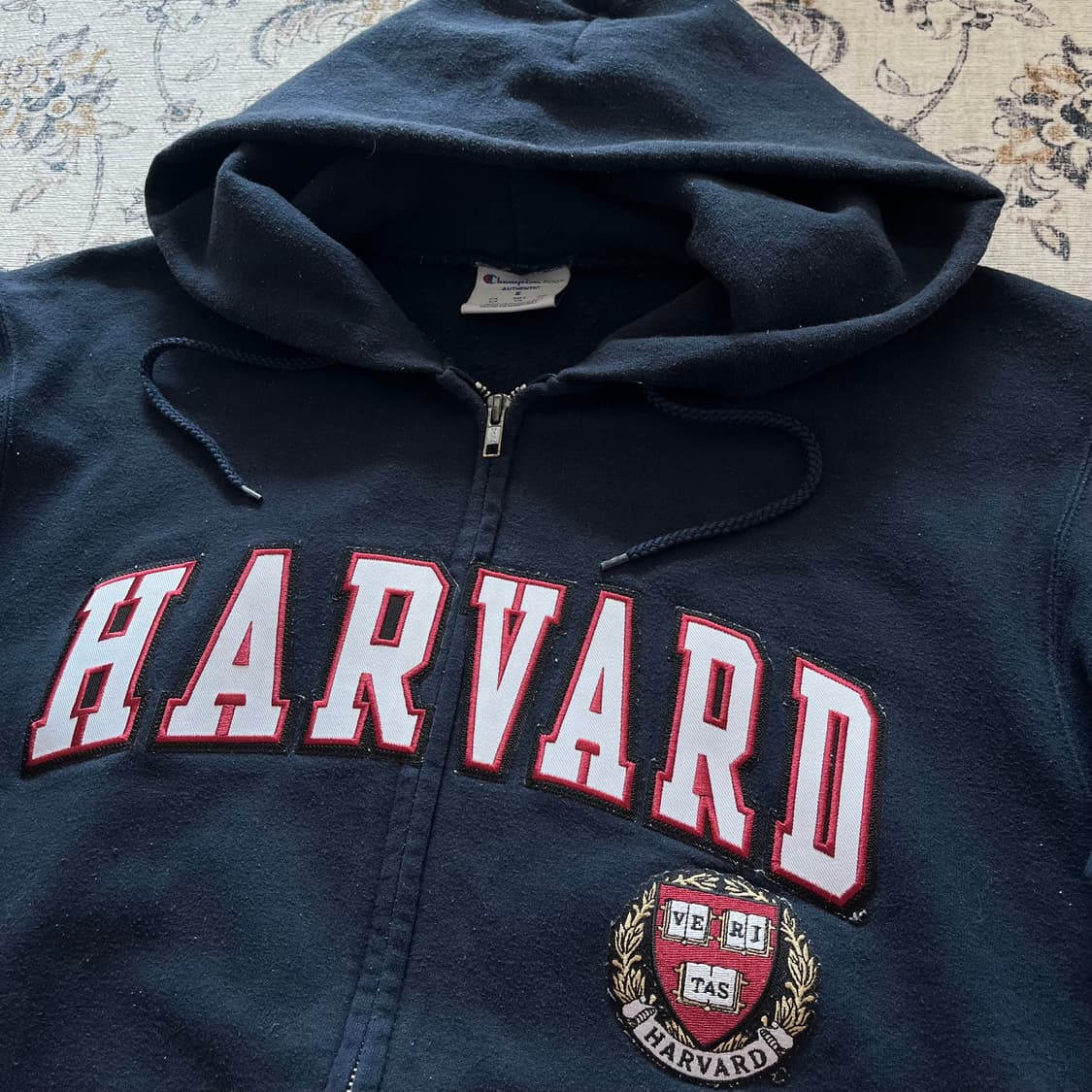 챔피온 하버드 로고 후드집업 상품이미지2