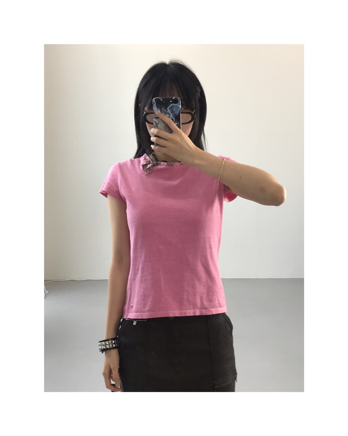 Burberry Pink Short Sleeve T-Shirts 상품이미지1