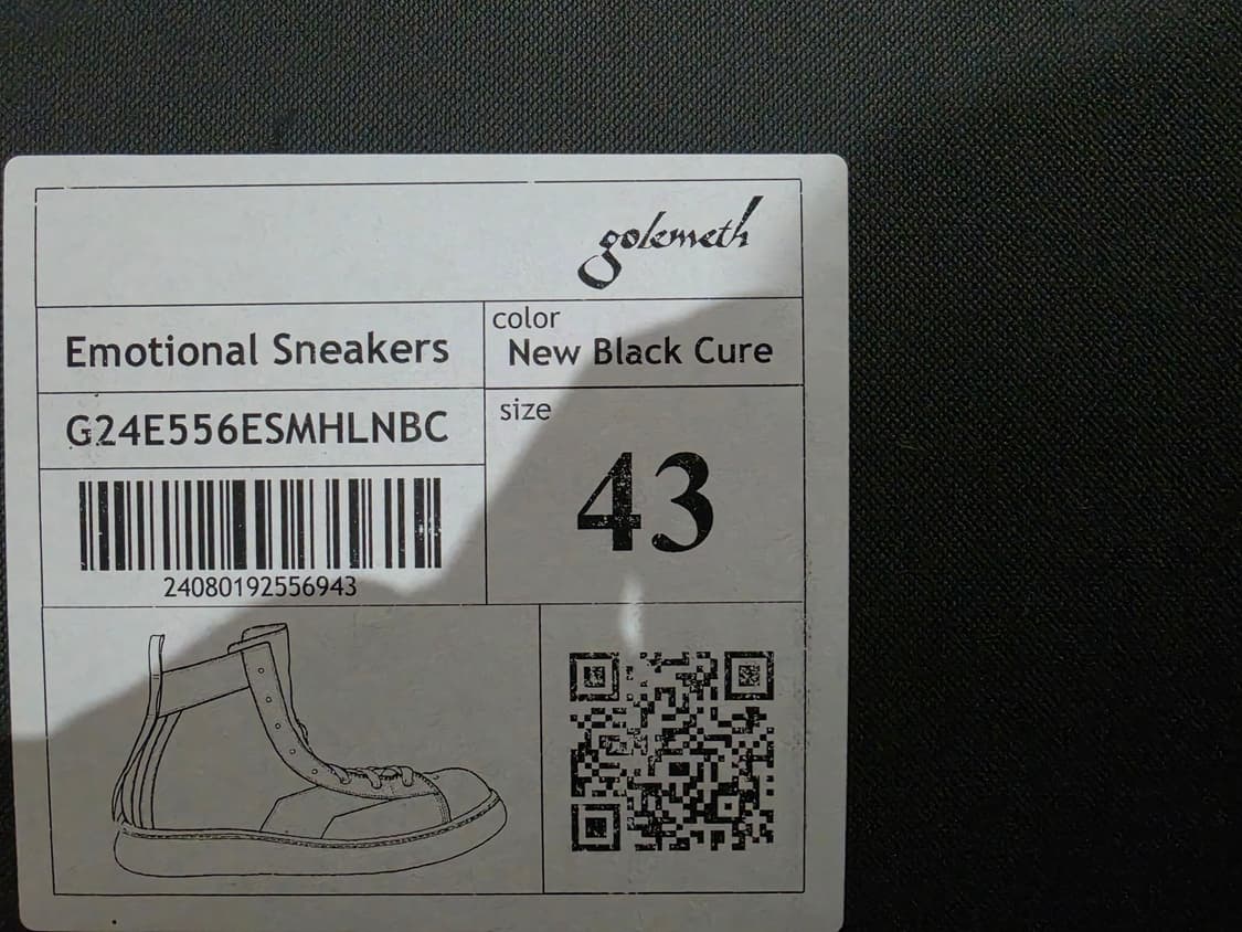 (43)골멧 이모셔널 스니커즈 미드 블랙 상품이미지6