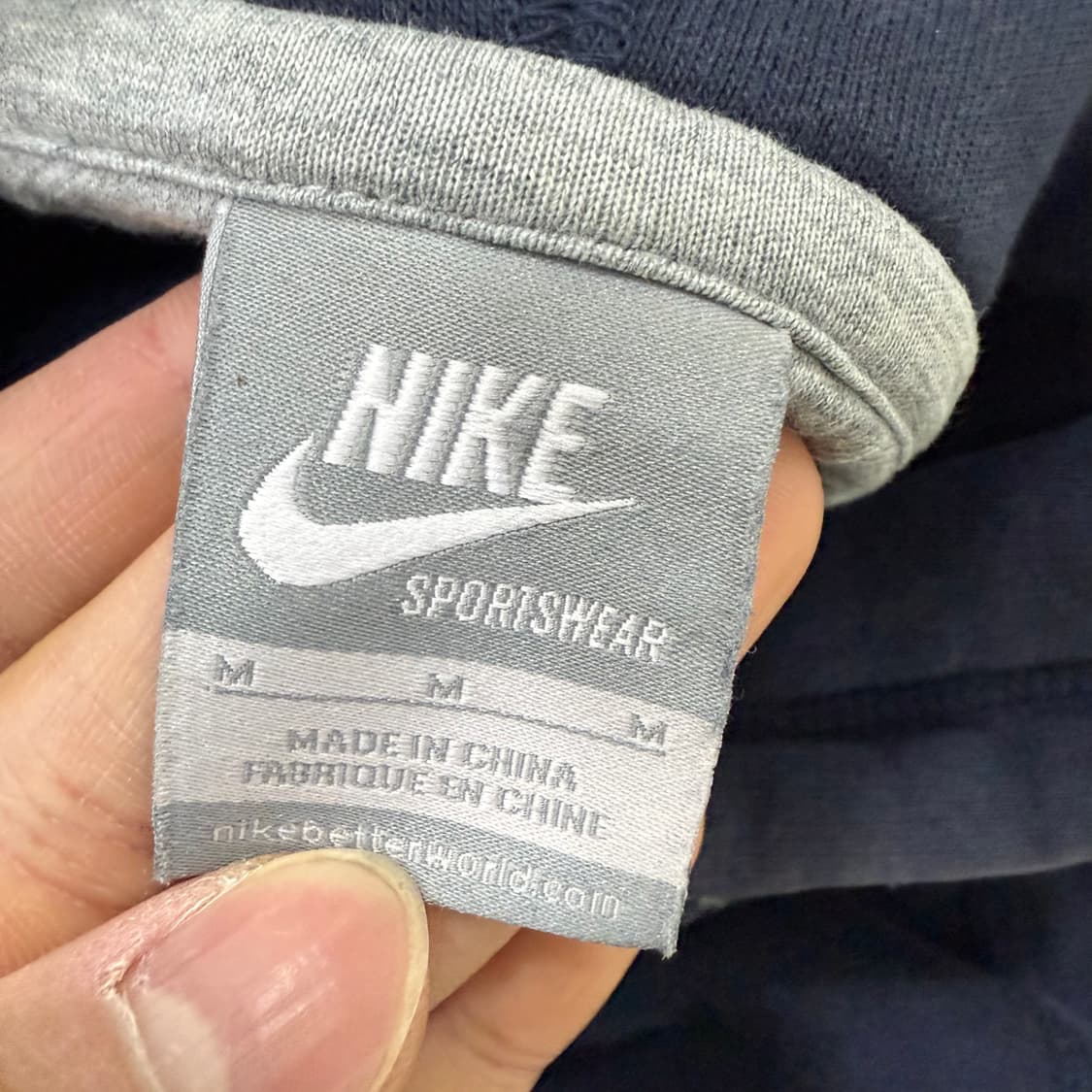 [M] 나이키 빅로고 기모 후드티 1230T2 상품이미지3