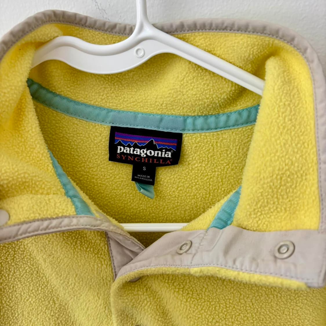 10s 파타고니아 신칠라 스냅-T 옐로우/베이지 상품이미지4
