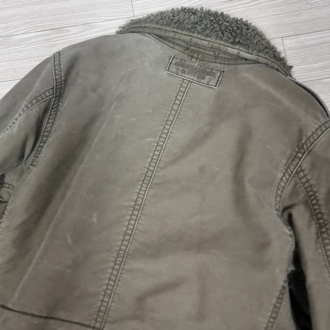 아베크롬비 카키색 털 b-9자켓(100) 상품이미지6