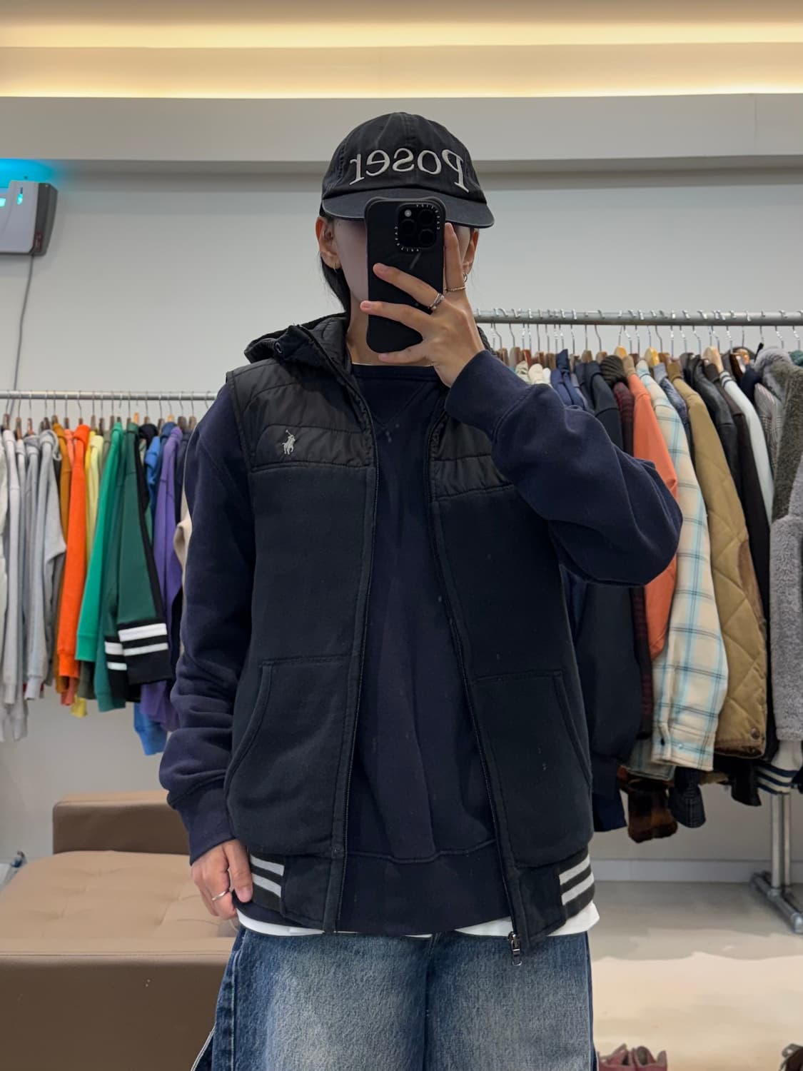 폴로 랄프로렌 코튼 후드 패딩 베스트 상품이미지7