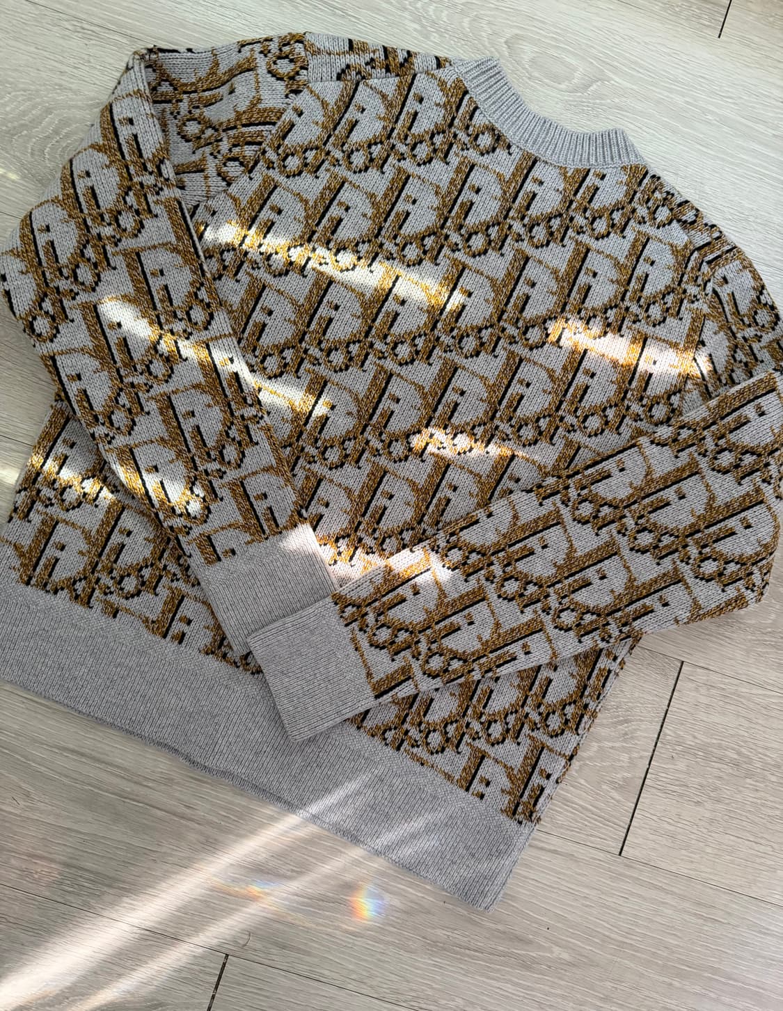 디올 오블리크 자카드 니트 스웨터 급처 상품이미지3