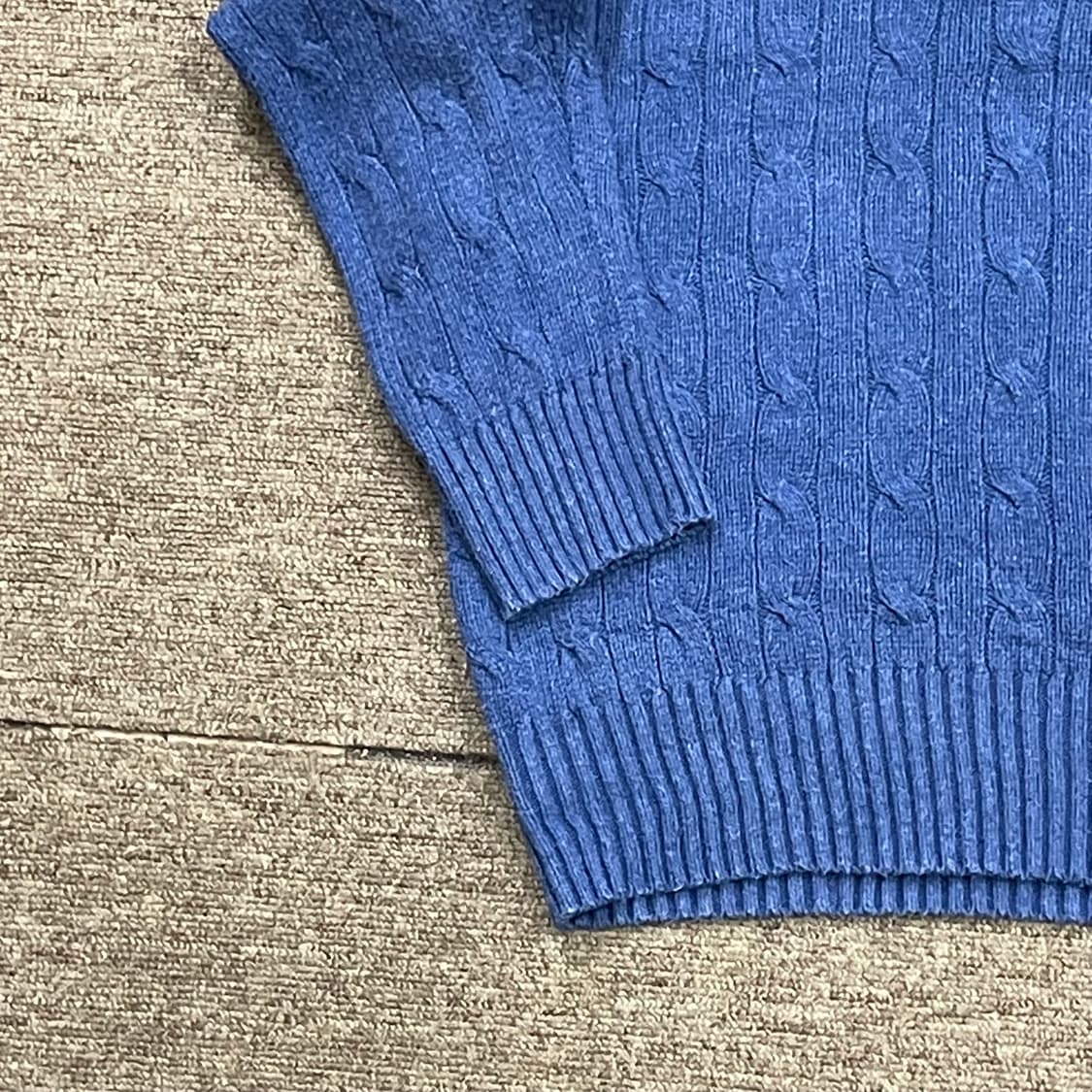 (M) POLO 폴로 랄프로렌 케이블 브이넥 니트 상품이미지5