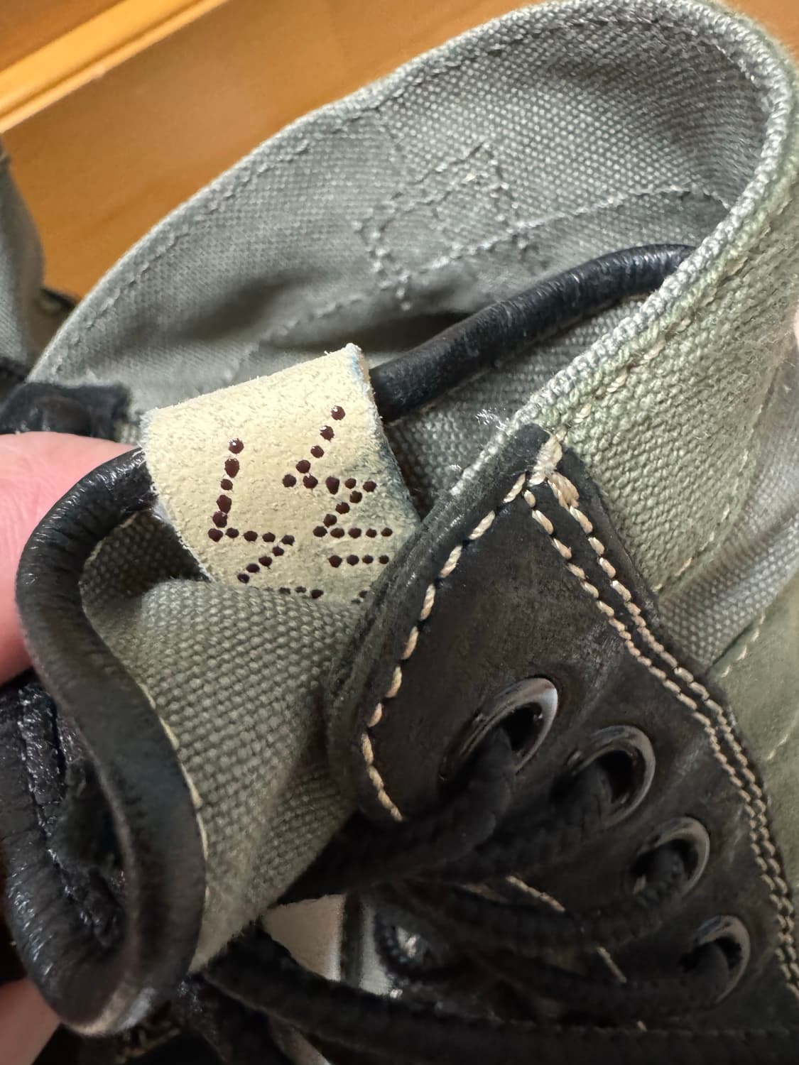 [9.5] visvim 7hole 73 folk olive 상품이미지7