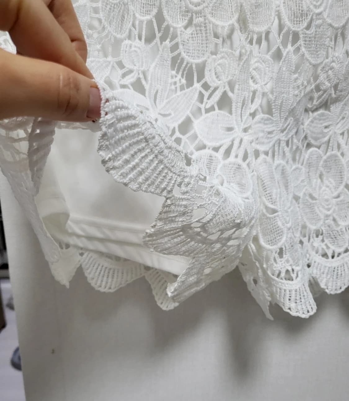 새제품세일!!화이트 셔링 스커트 F 상품이미지2