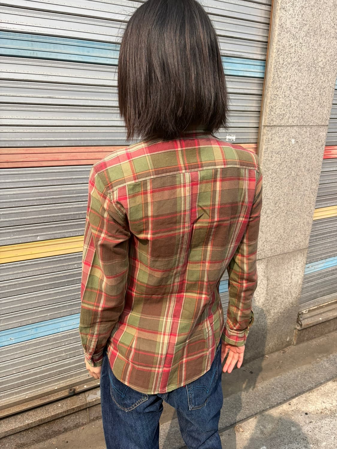 Ralph Lauren Sport 레더 숄더 패치 체크 셔츠 상품이미지2