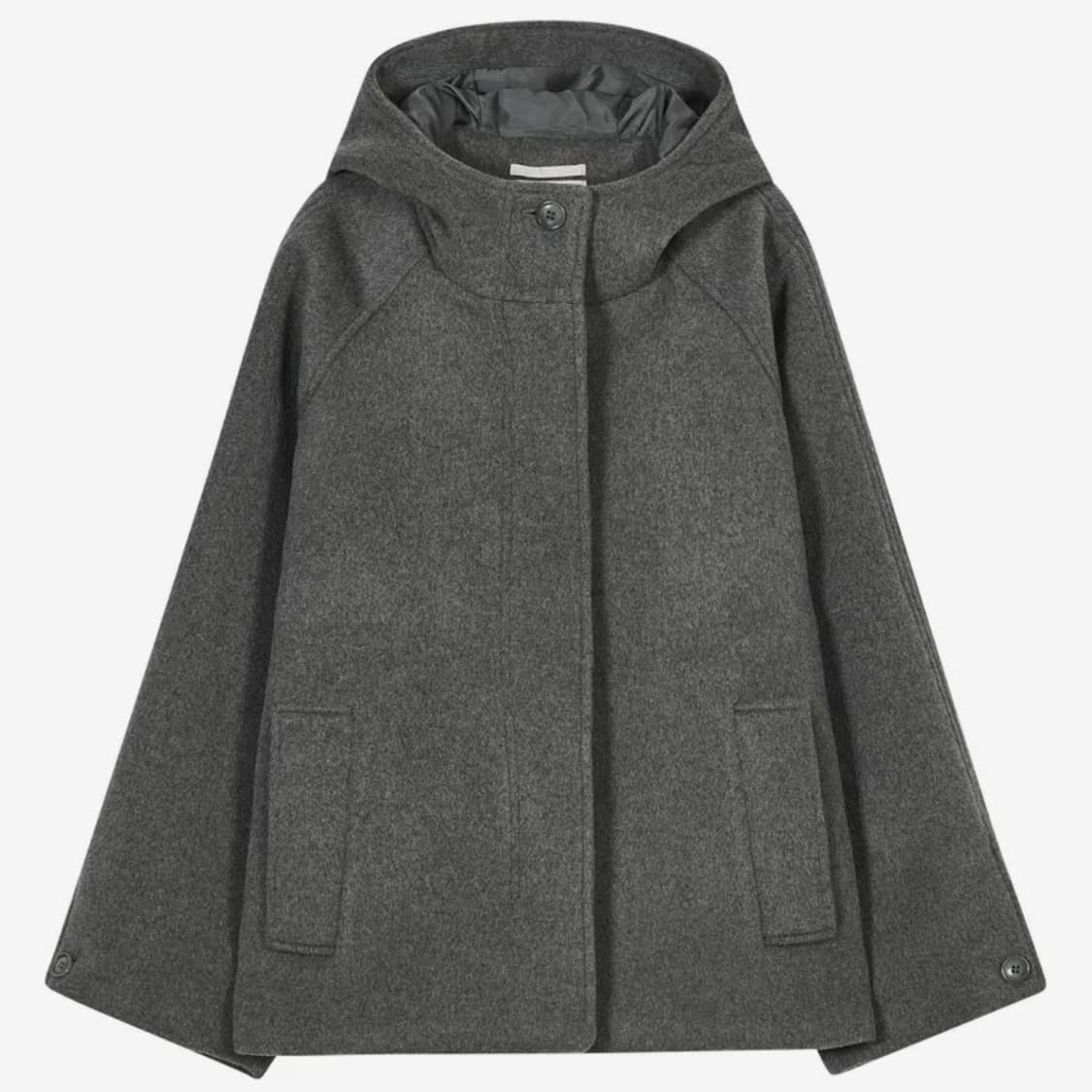 타입서비스 hooded half coat 후드 코트 그레이 상품이미지2