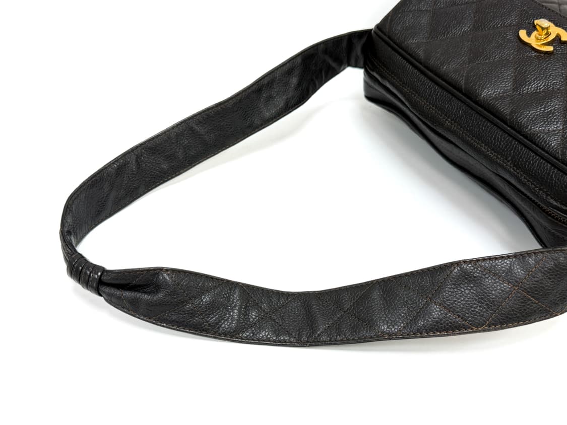 샤넬 캐비어 레더 퀼팅 숄더백 상품이미지6