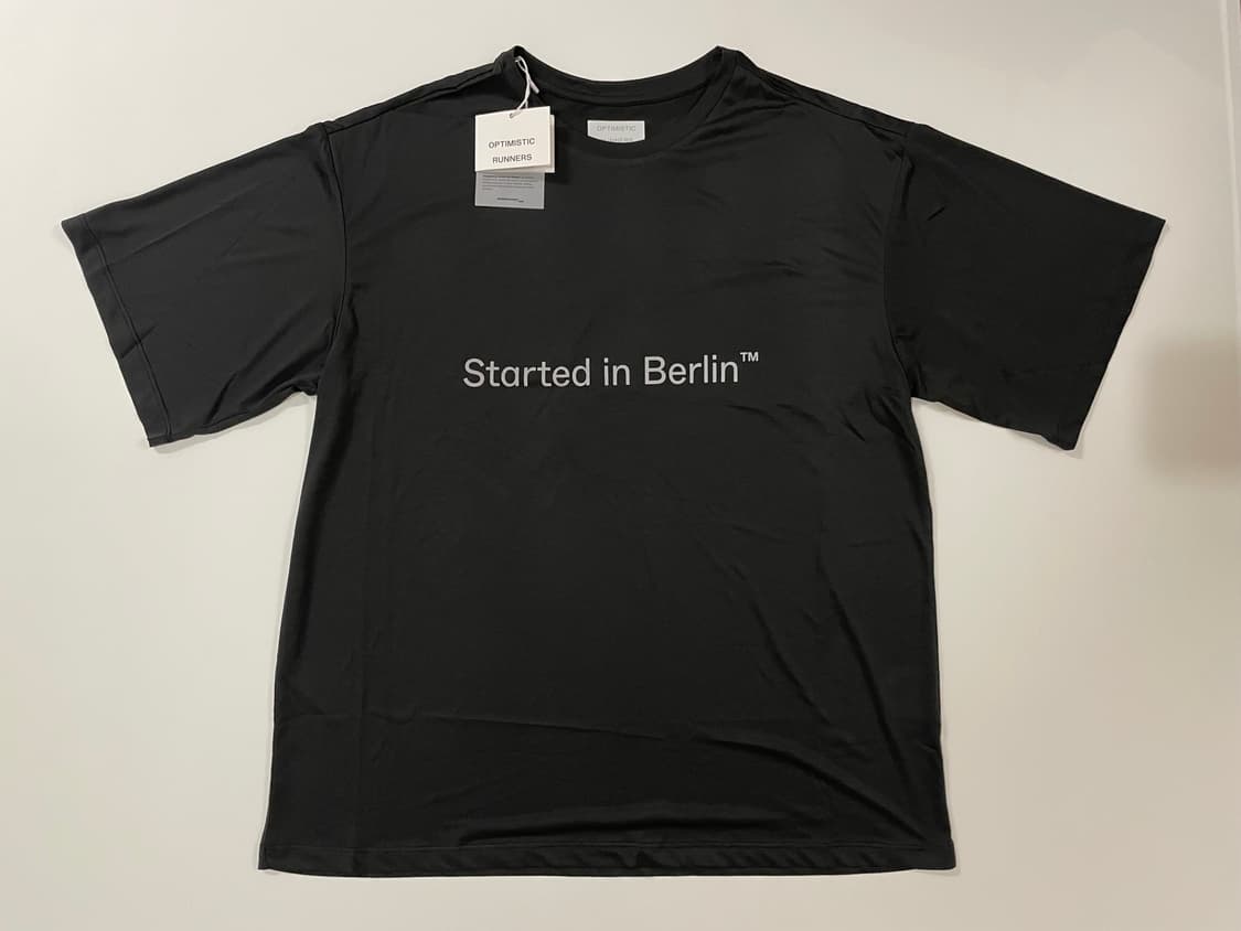 옵티미스틱러너스 티셔츠 블랙 L 새상품 판매 상품이미지1