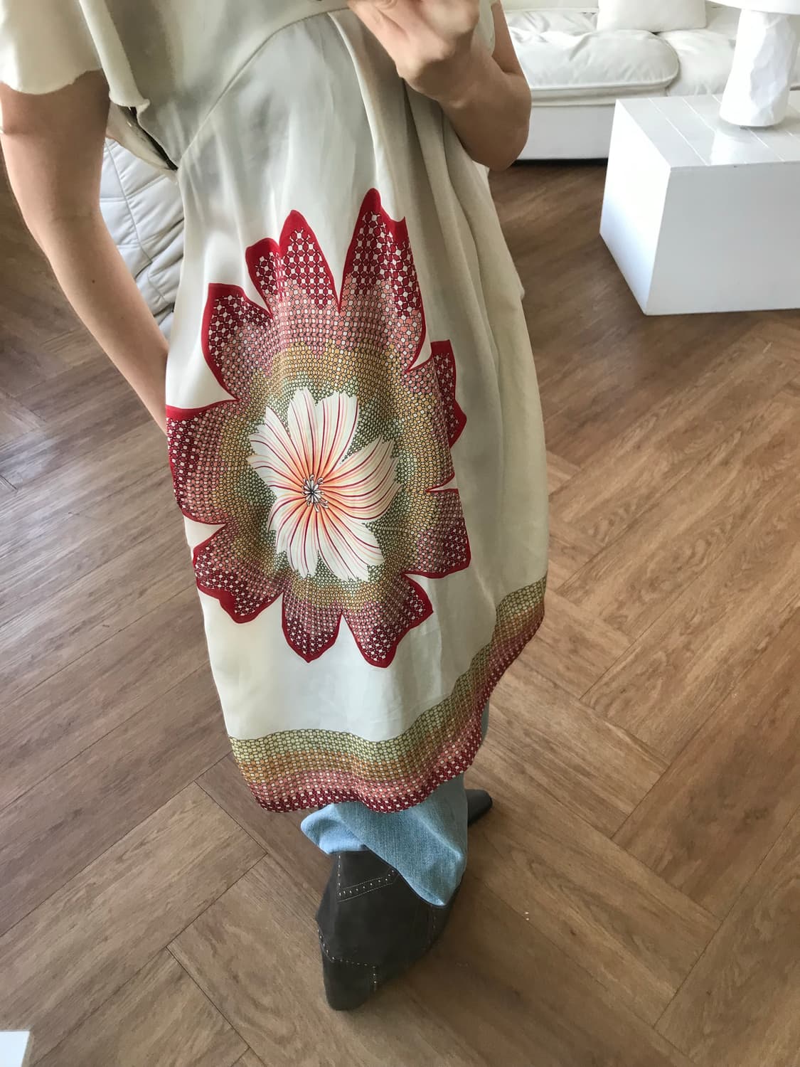 vintage flower pattern one-piece 상품이미지4