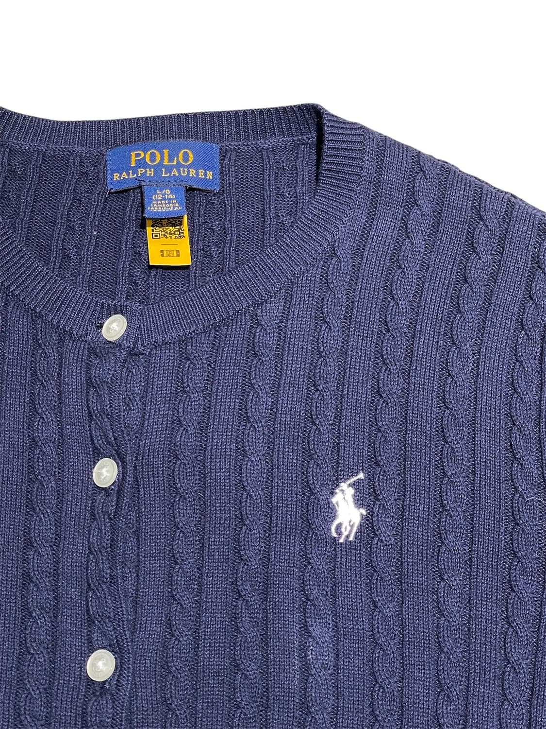 폴로 케이블 니트가디건 상품이미지3