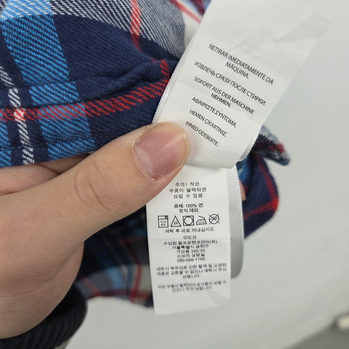 폴로 랄프로렌 체크 셔츠 남방 긴팔 여xs 상품이미지7