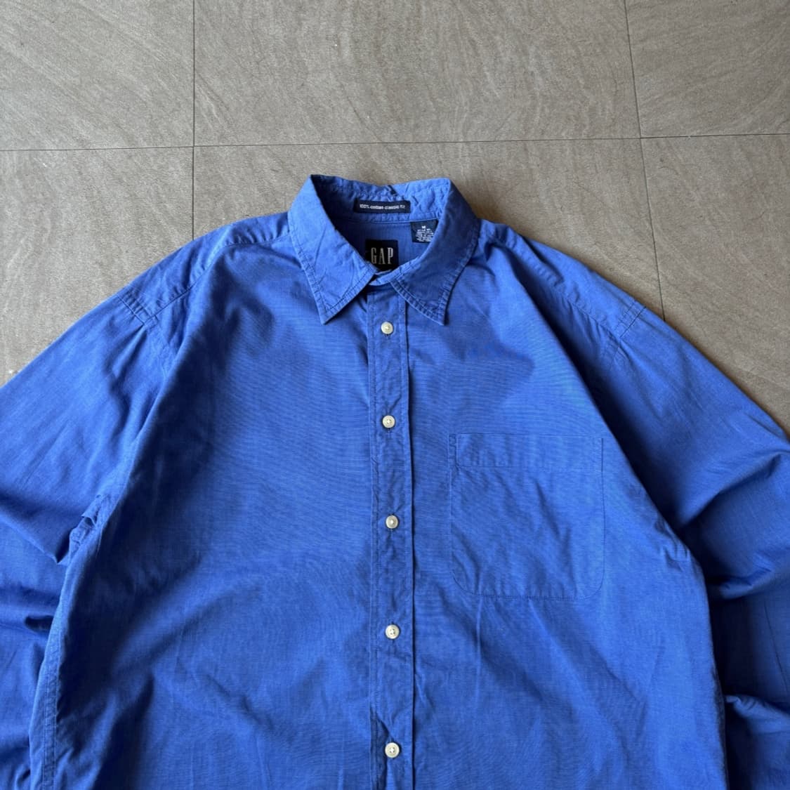 90년대 갭 딥 블루 긴팔 셔츠 상품이미지3
