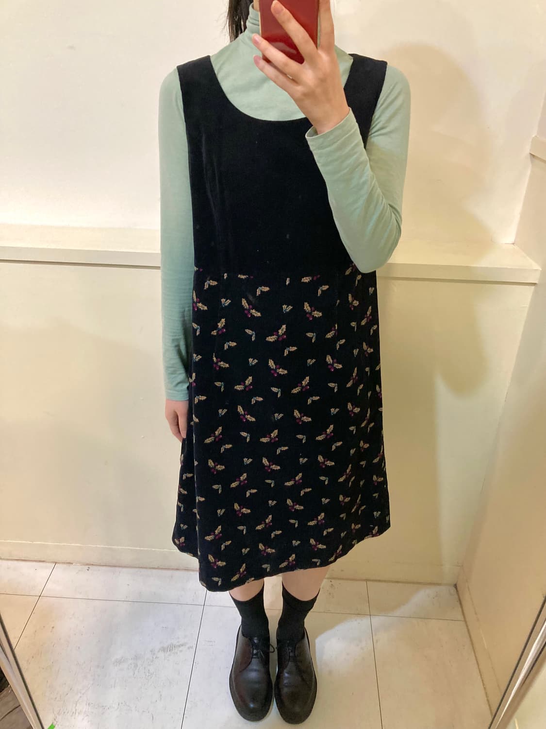 골덴 나시 패턴 원피스 상품이미지9