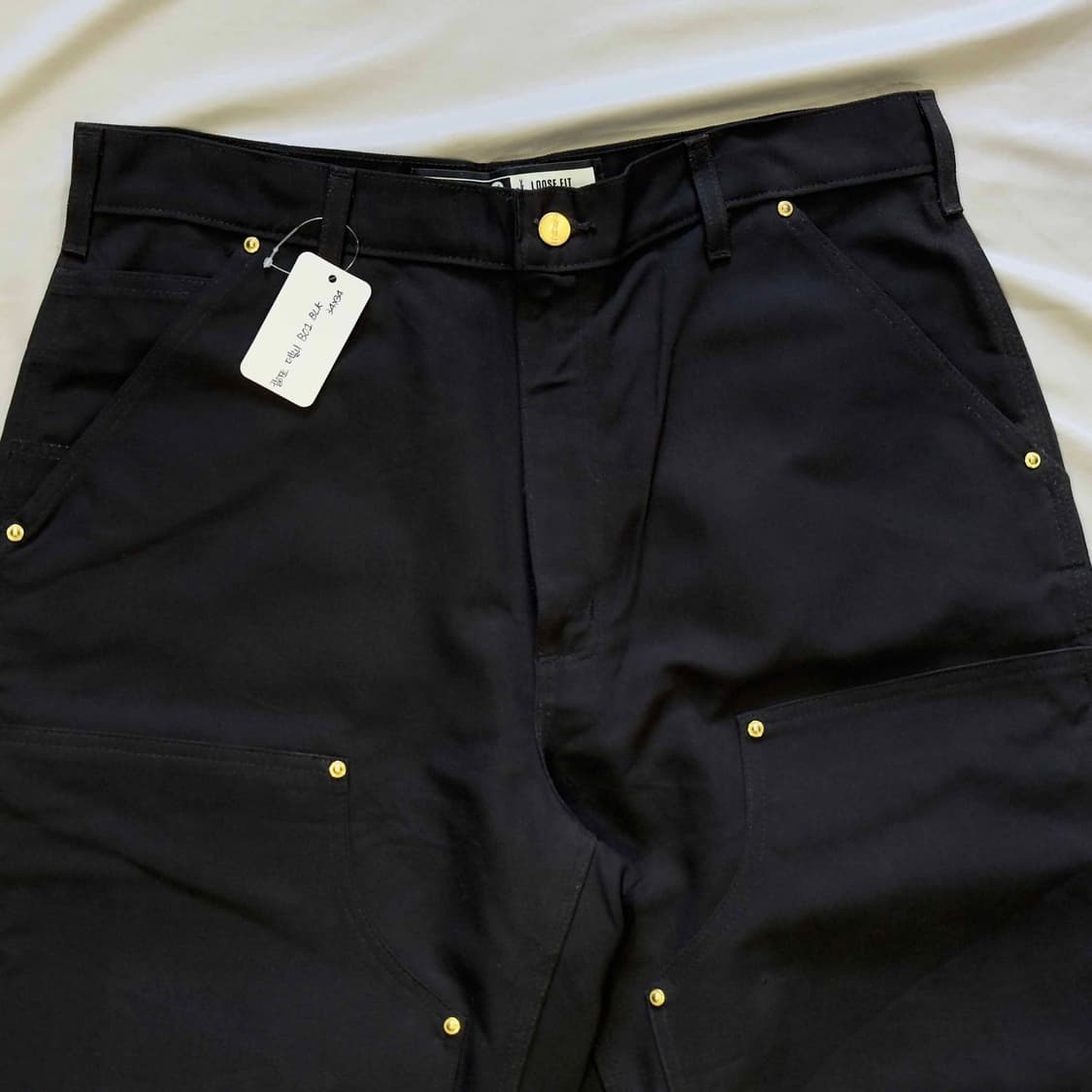 칼하트 더블니 워크팬츠 B01 BLK 34X34 상품이미지2