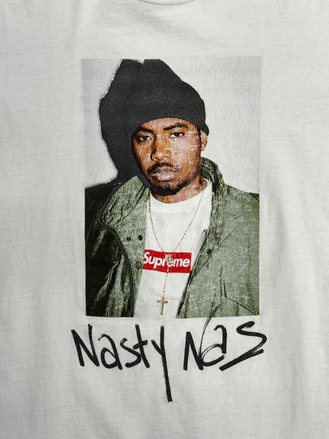 슈프림 Nasty NAS 포토 티셔츠 L 상품이미지3