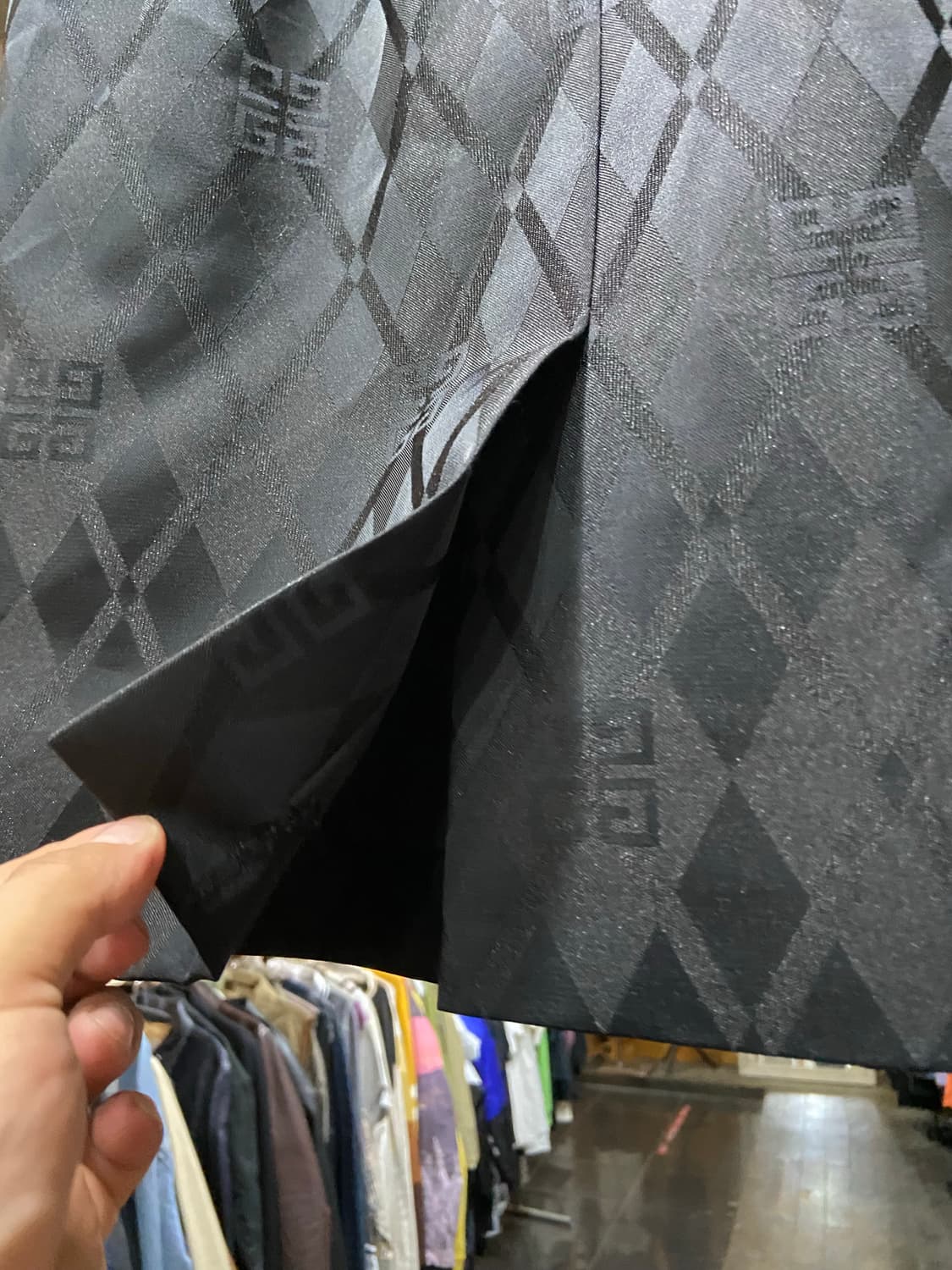 90s GIVENCHY 지방시 시그니처 로고 패턴 원피스 상품이미지4