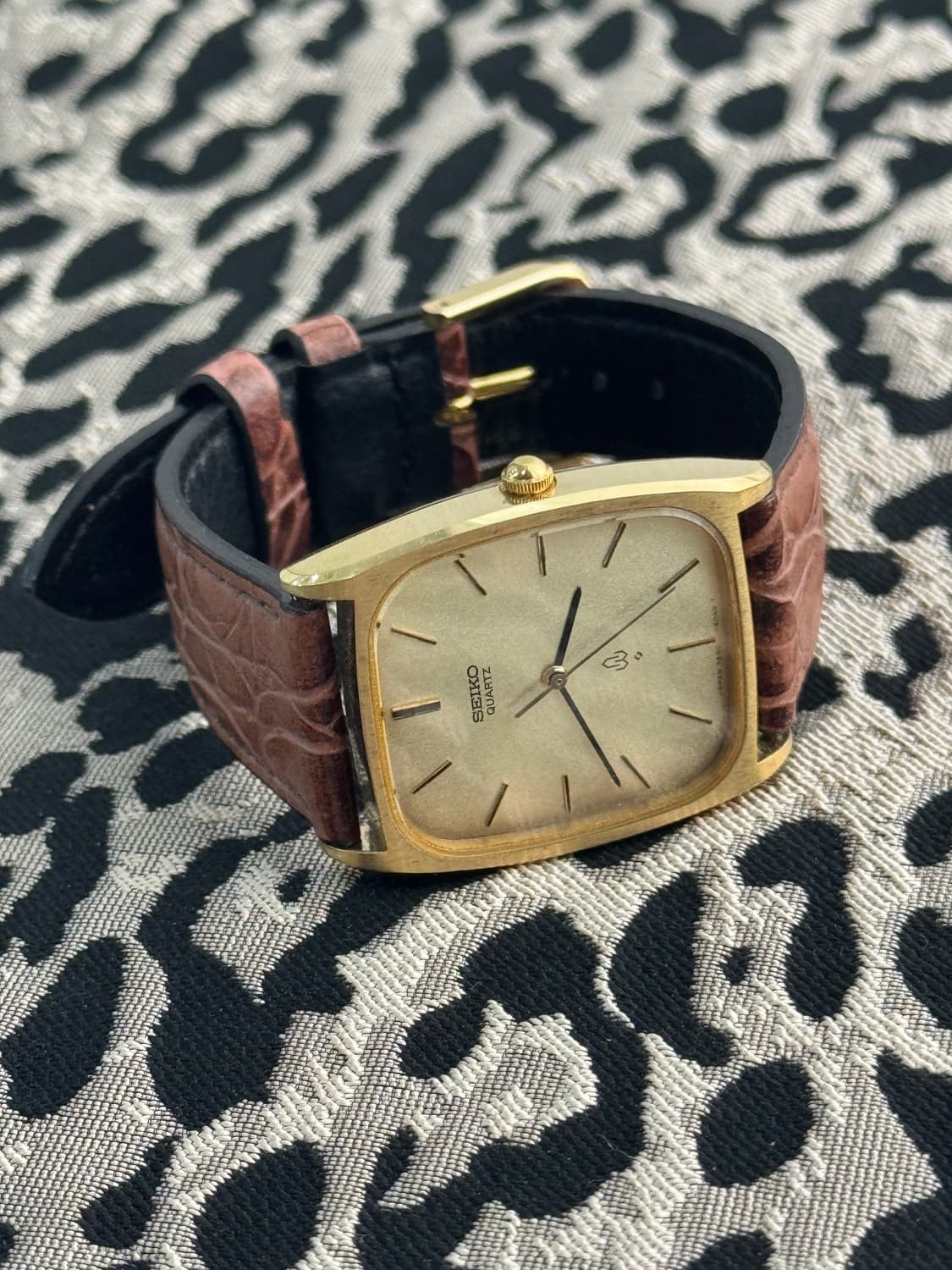 80s 빈티지 세이코 탱크 골드 상품이미지5