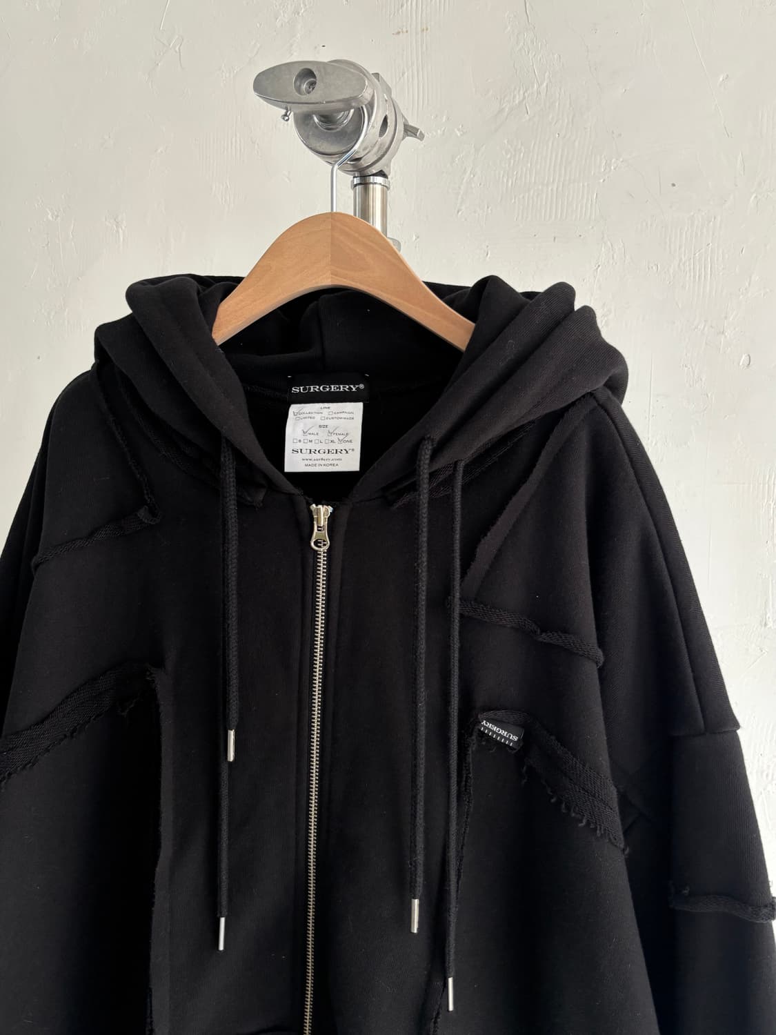 Surgery 써저리 리메이크 오버 피그먼트 후드 집업 상품이미지2