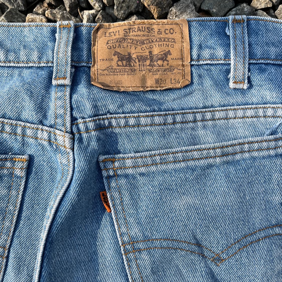 90s(USA) 빈티지 리바이스 505 오렌지탭 (실측확인) 상품이미지9