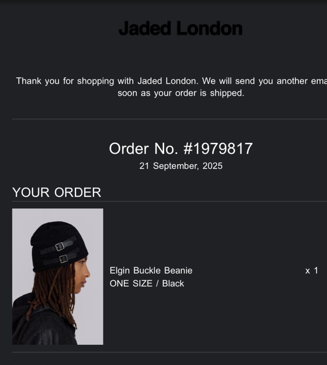 Jaded london 비니 판매합니다 상품이미지4