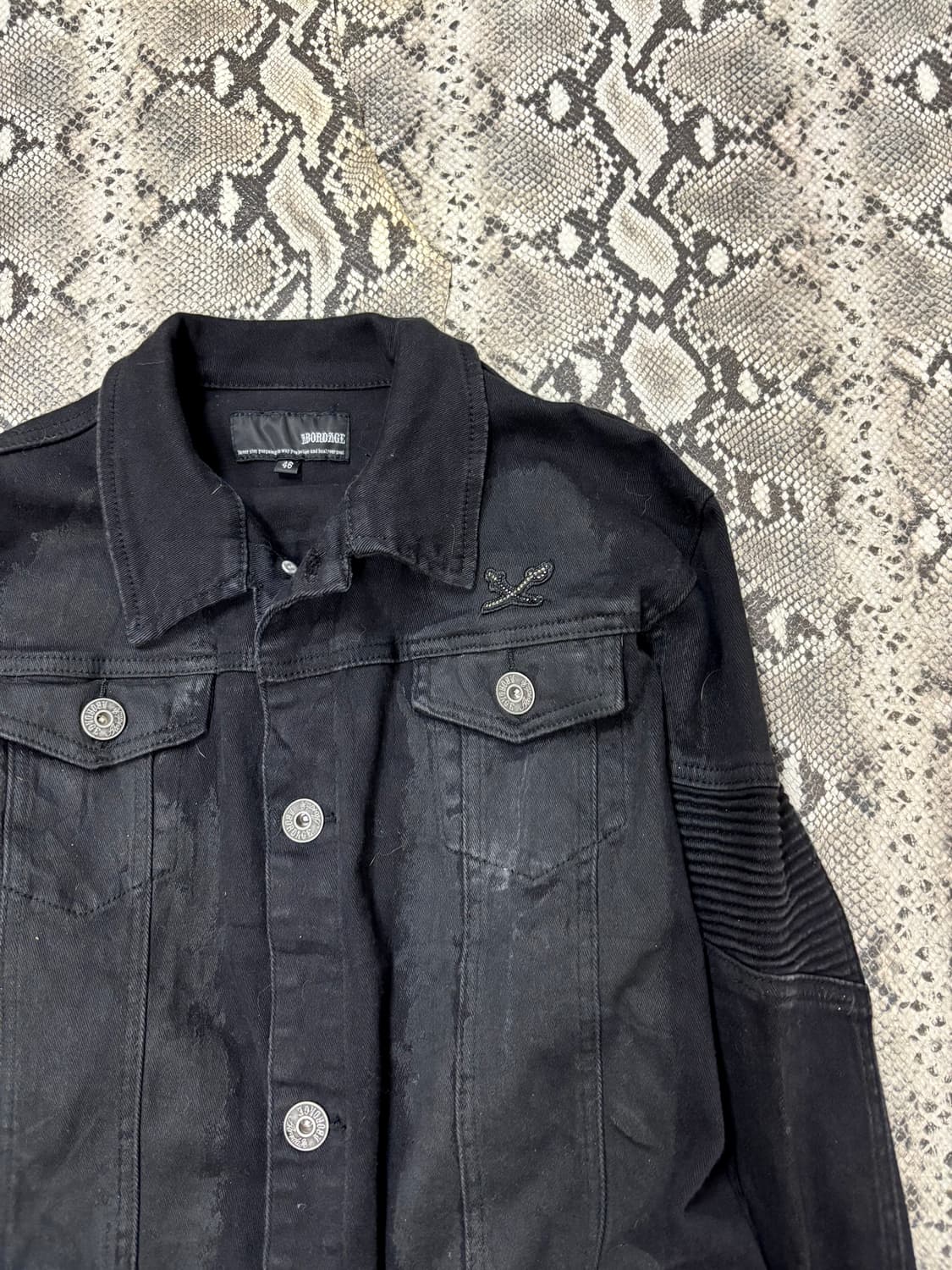 “ABORDAGE” 00’s Design Back Skull Black  상품이미지3