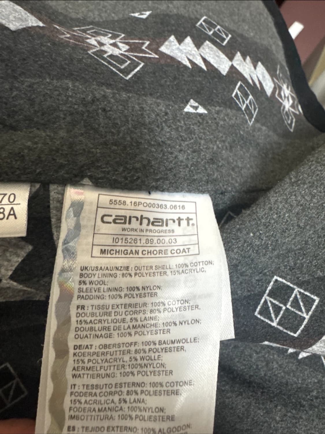 칼하트 wip 미시간 초어 블랙 상품이미지3