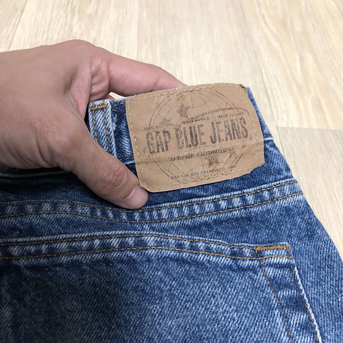 (31) 00's 갭 블루진 GAP 이지핏 배기핏 연청 데님 배기핏 데님 상품이미지9