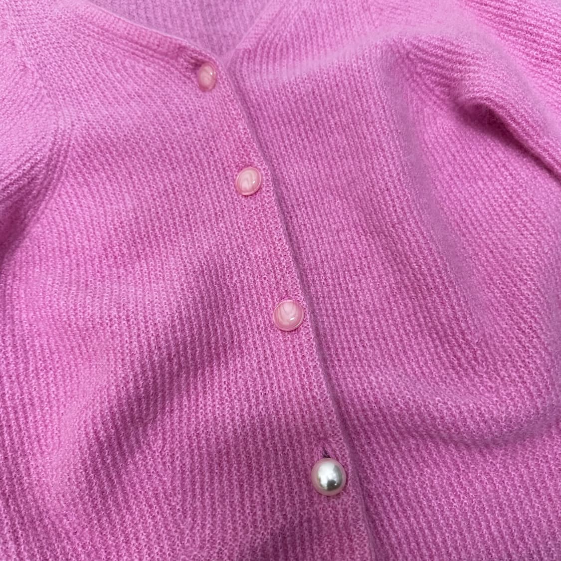 SYSTEM 시스템 한섬 여성 울 니트 가디건 핑크 F 상품이미지3