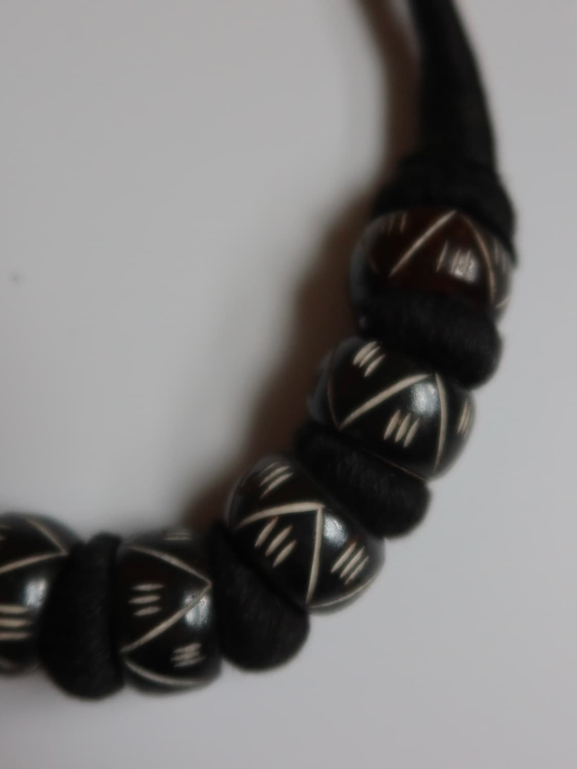 wood & thread necklace 상품이미지5