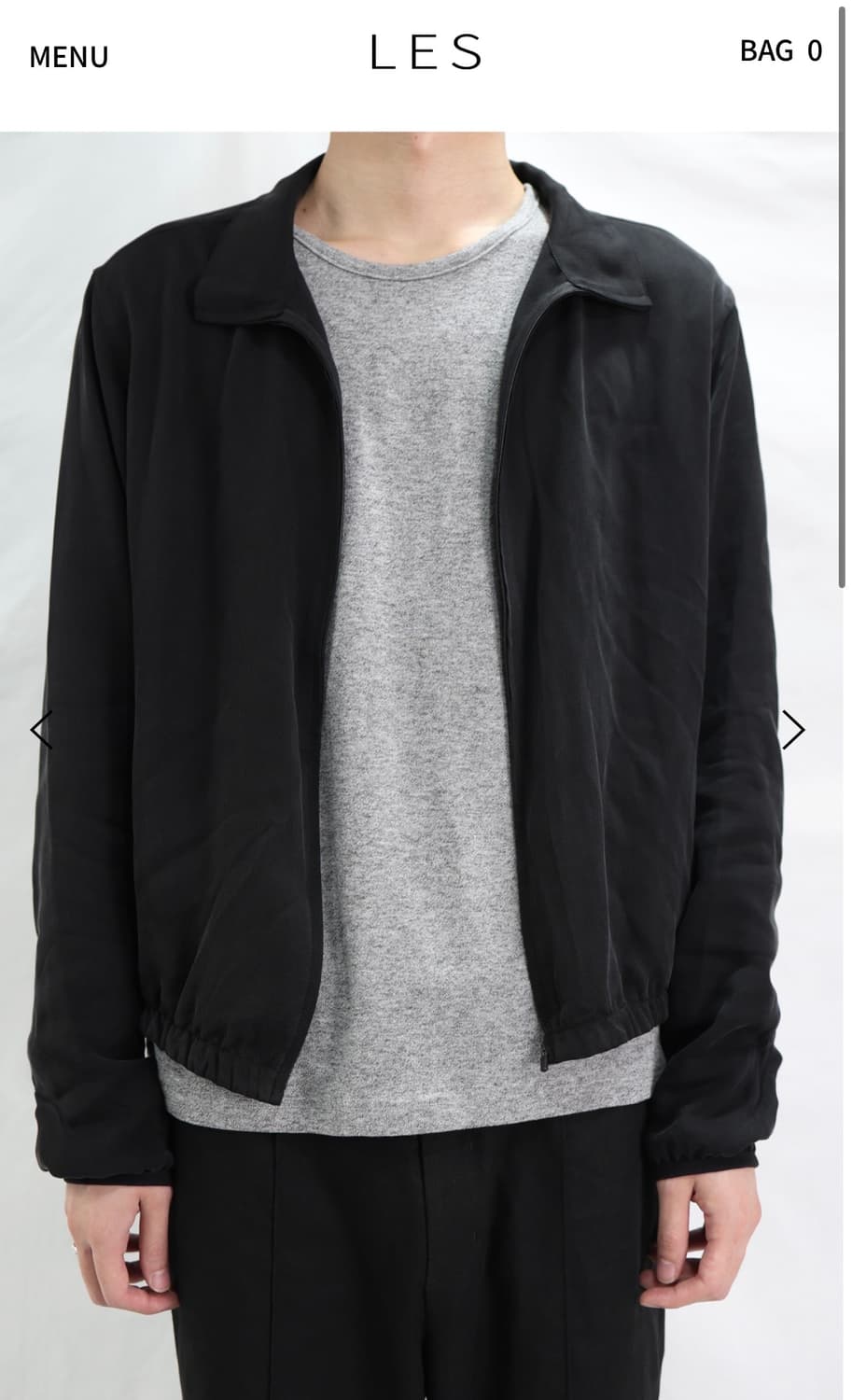 les Tailored cupra zip-up 큐프라집업 상품이미지1