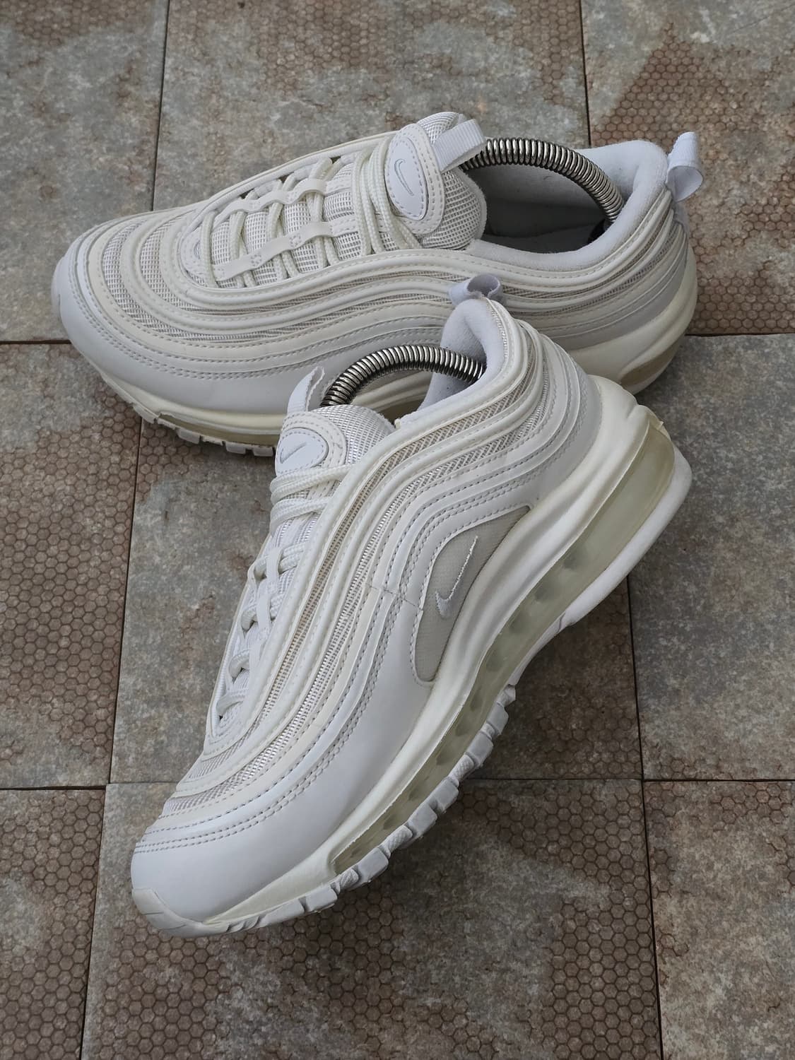 (240)나이키 에어맥스 97 트리플 화이트 상품이미지4