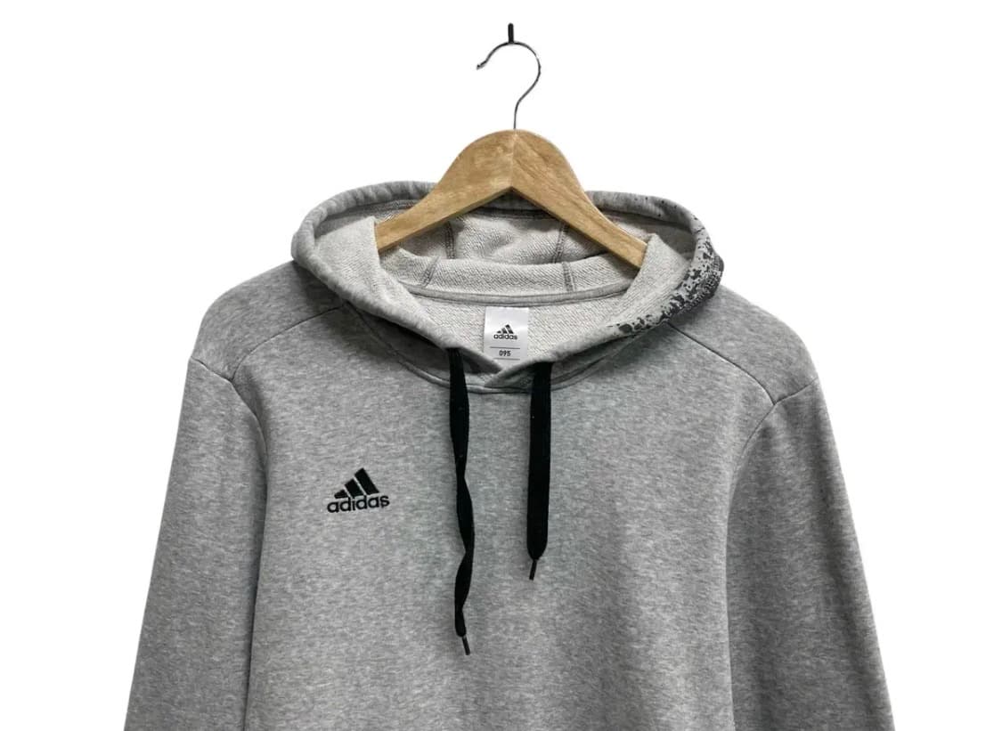 아디다스 그레이 후드 티셔츠 S-M 상품이미지3