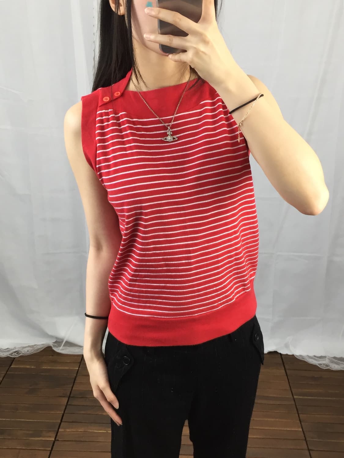 Jpn DOLLS LIFE Stripe Sleeveless Top 상품이미지4