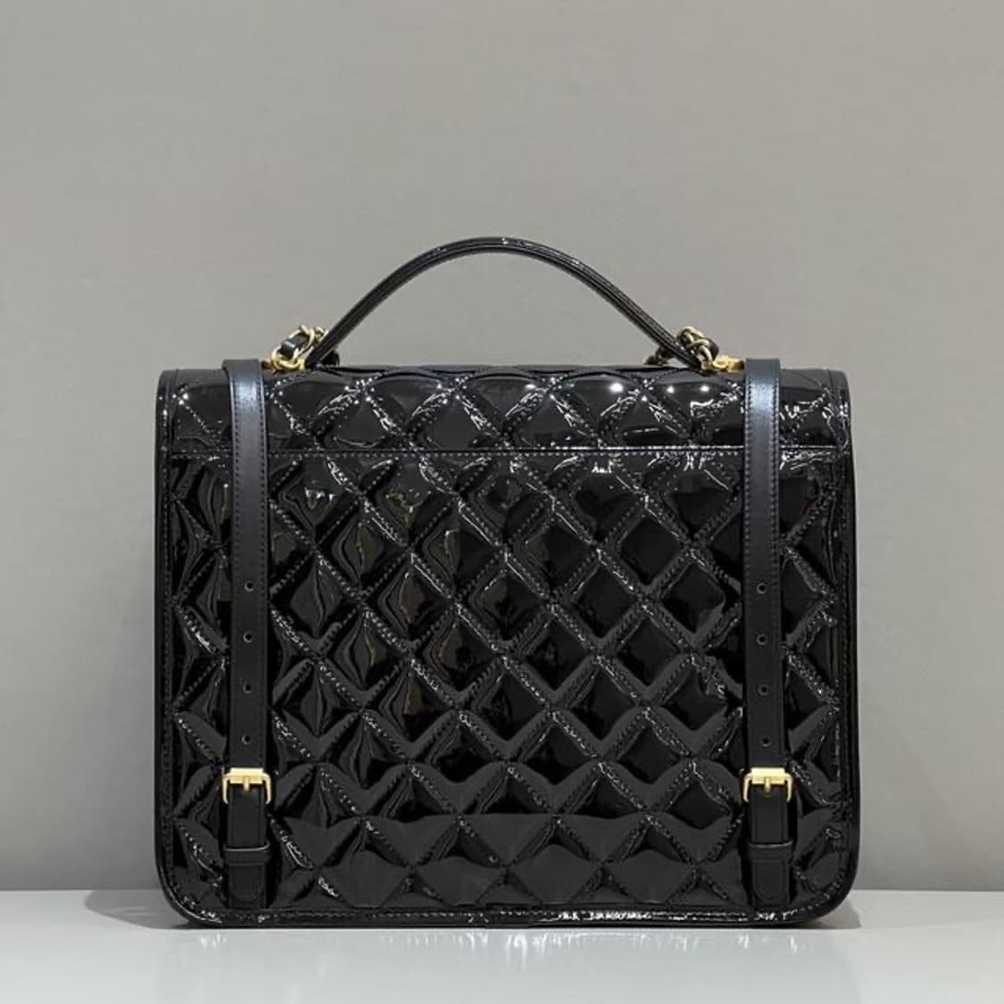 샤넬 페이던트 퀼팅 스쿨백 블랙 상품이미지2