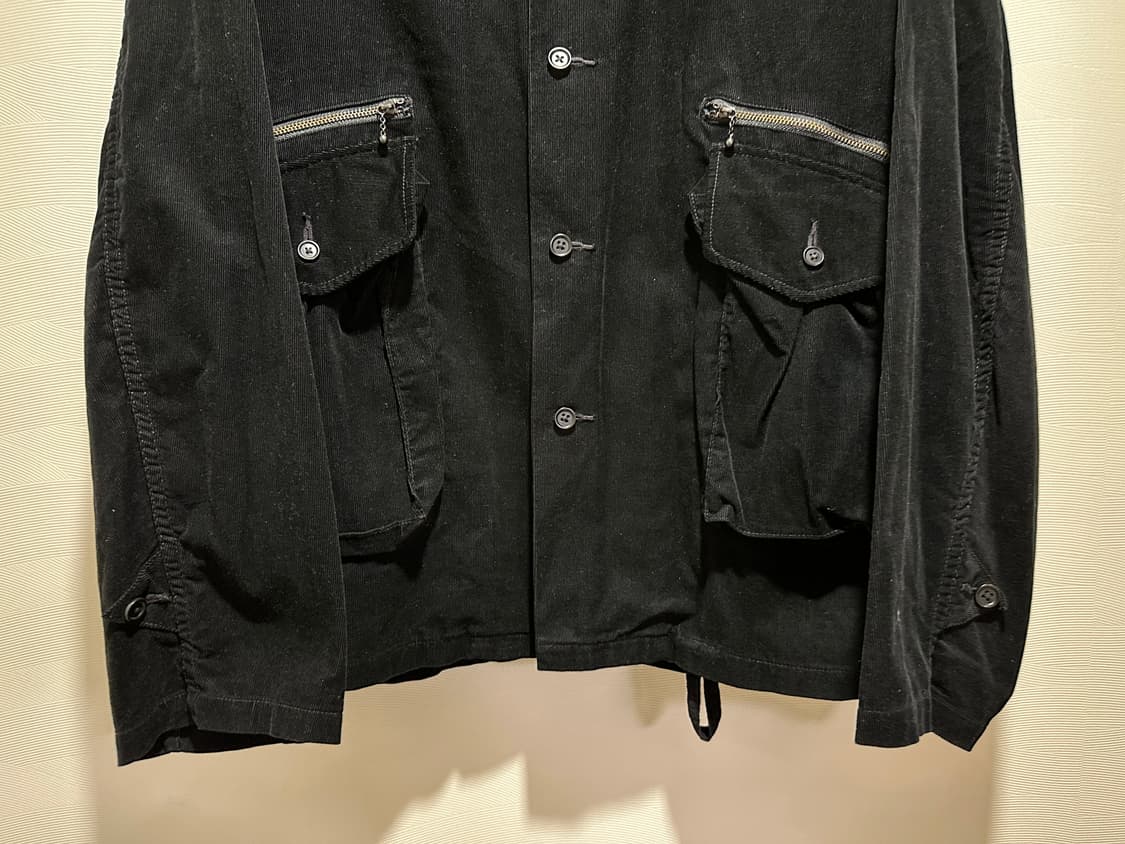 [L-XL] 코로나 유틸리티 코듀로이 셔츠자켓 블랙 상품이미지3