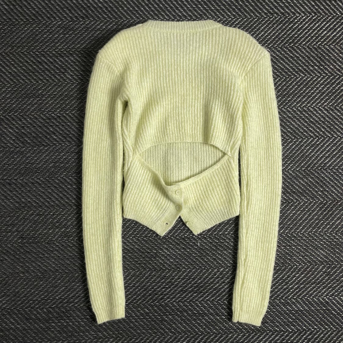 빈티지 우먼스 절개 디테일 슬림핏 스웨터o 3136 상품이미지3