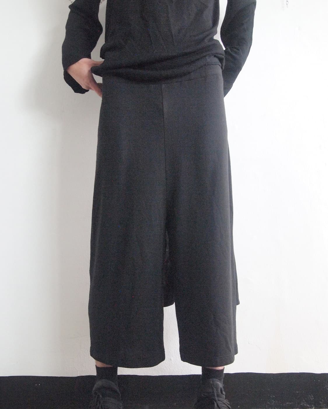 ez 아방가르드 아티저널 드레이프 레이어드 사루엘팬츠 카프리팬츠 상품이미지4