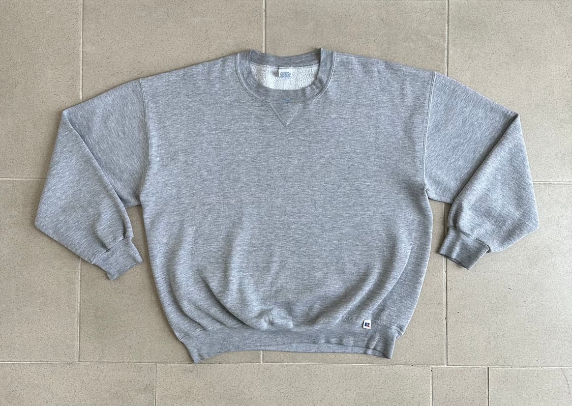 90s 빈티지 러셀 스웻셔츠 그레이 XXL USA 상품이미지1