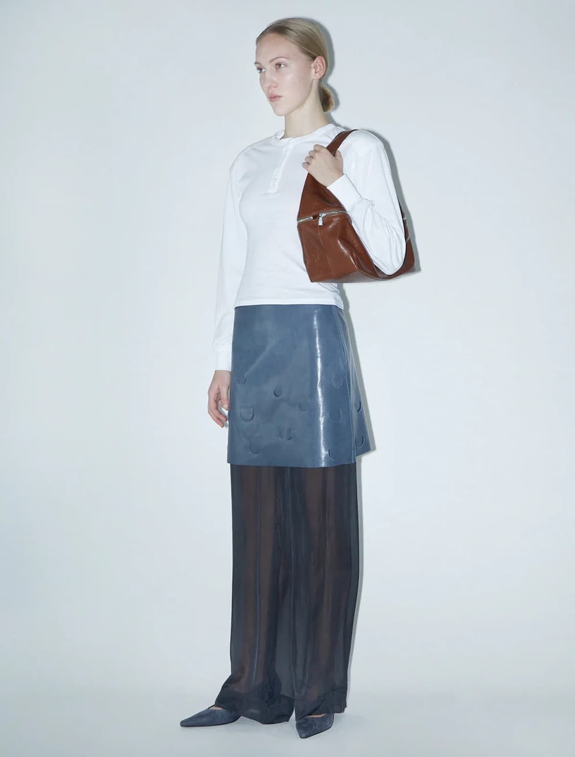 팔로마울 25fw Riba Zip 지퍼 숄더백/브라운 상품이미지4