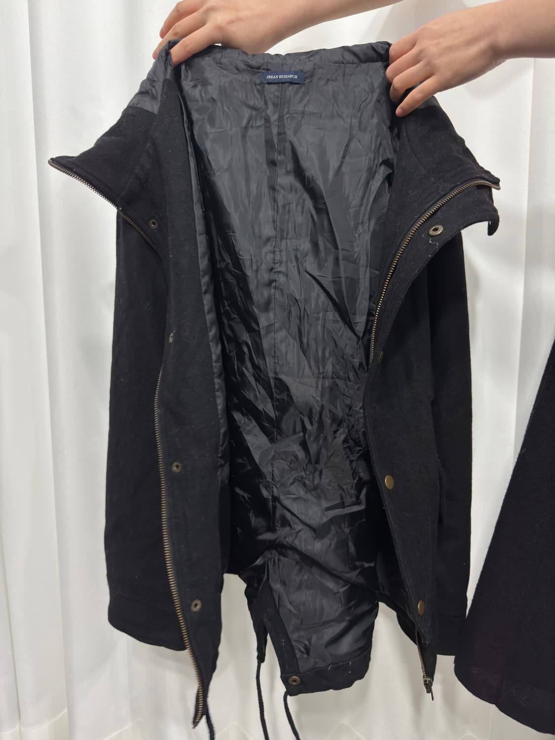 hood pocket wool jacket 상품이미지6