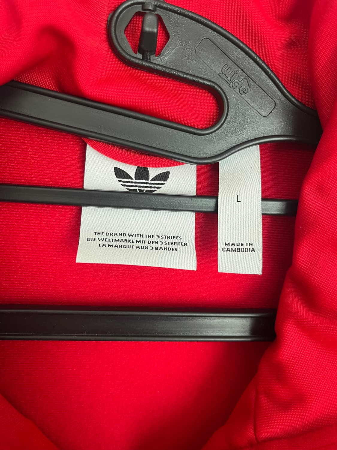 아디다스 파이어버드 져지 레드 (L) 상품이미지4