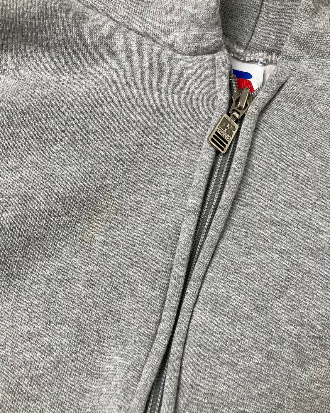 90s Russell Zip Up Hoodie (heather grey) 상품이미지9