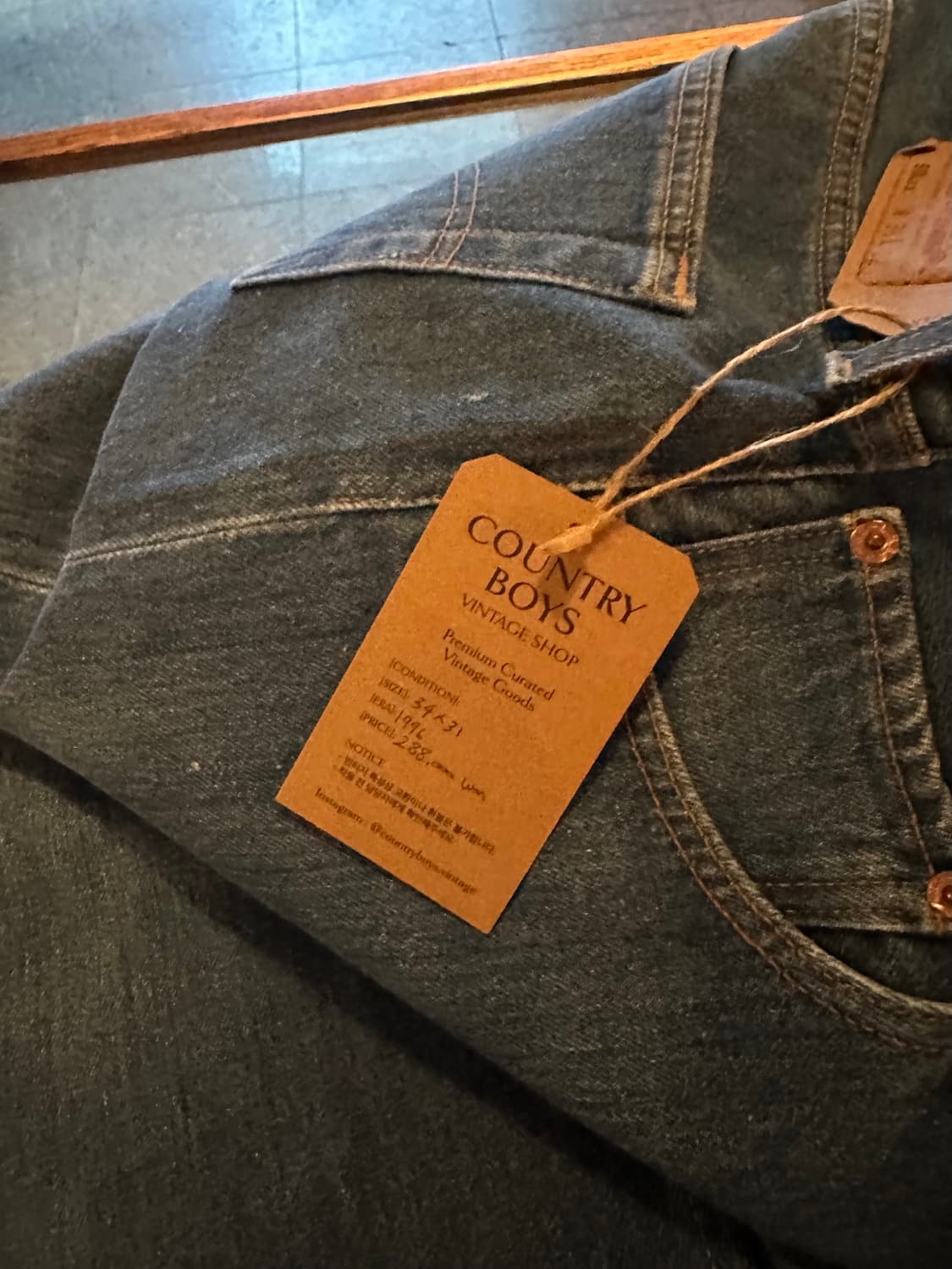 90s USA 빈티지 리바이스 501xx 데님 팬츠 상품이미지9