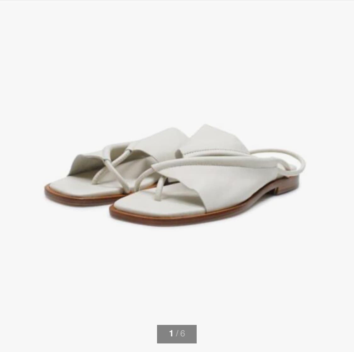 [36] 헤레우 클라바 샌들 화이트 크림 아이보리 상품이미지4