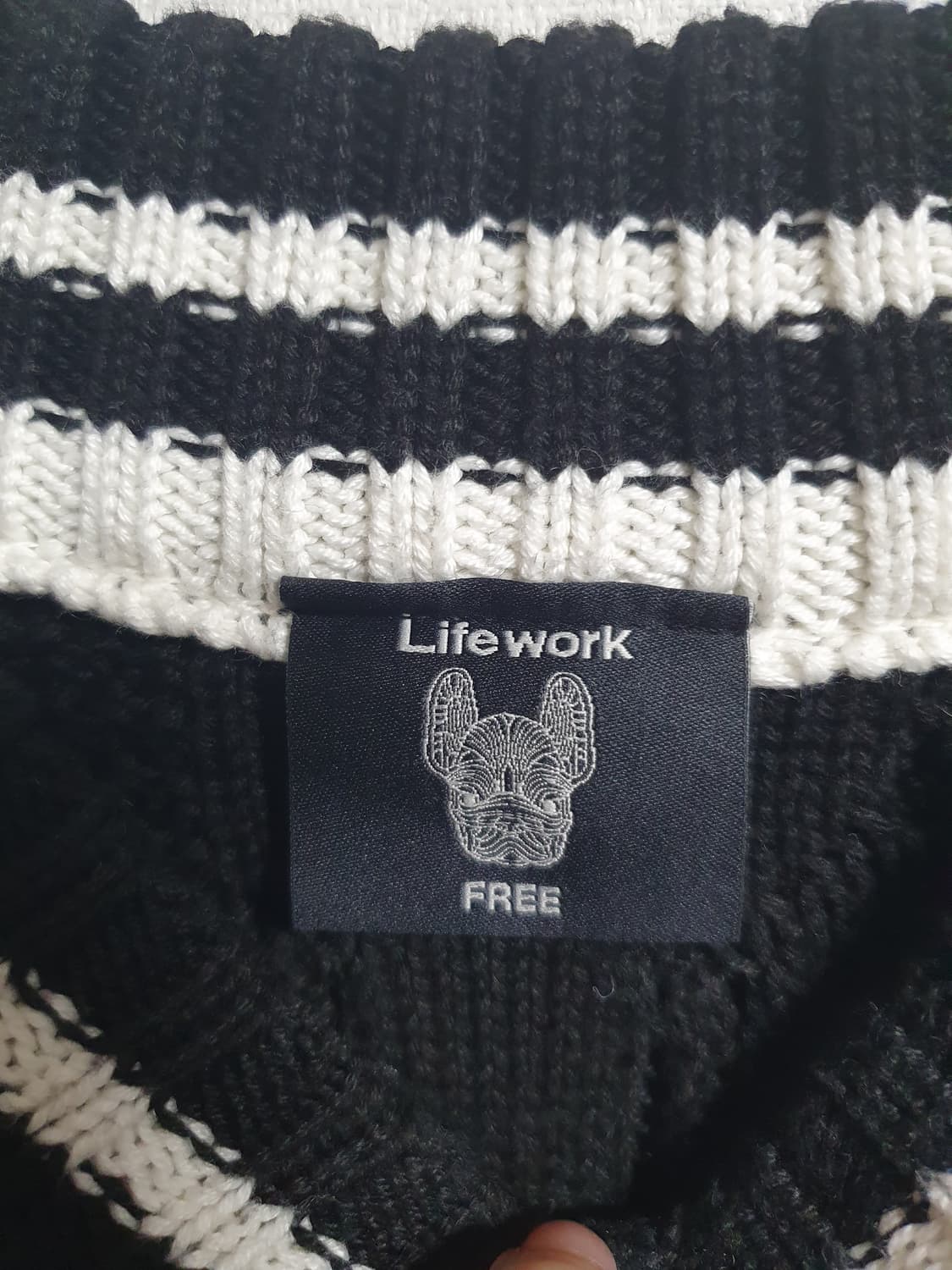 라이프워크 라독 니트 롱 베스트 블랙 🐕🖤 상품이미지6